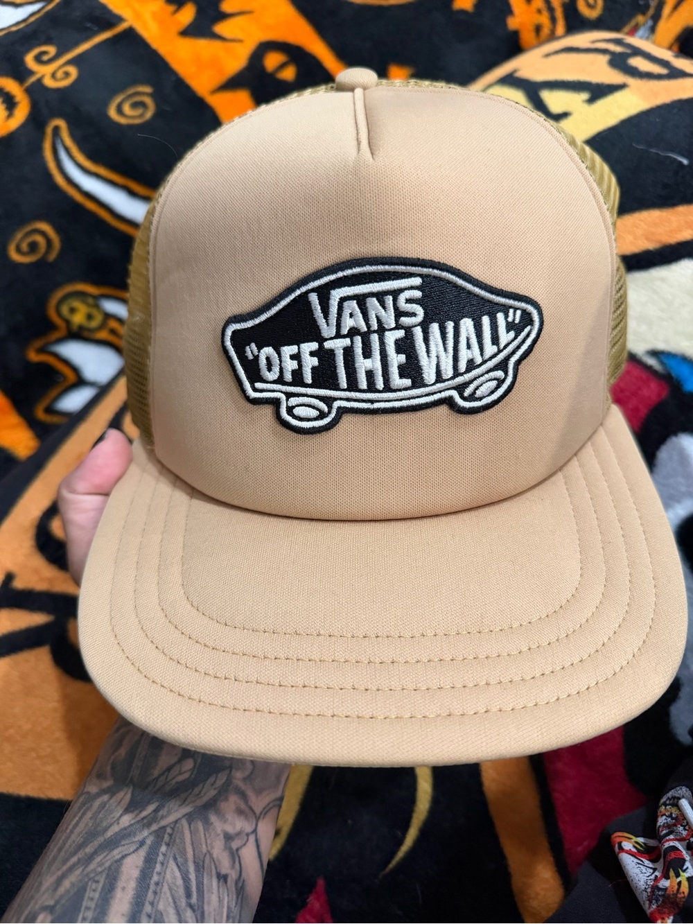 Hat with Vans patch